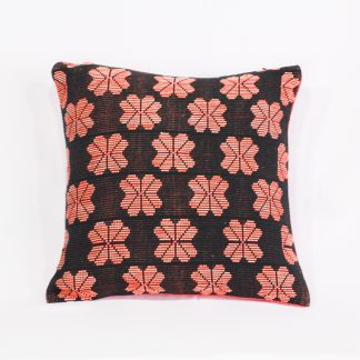 fair trade cushion orange blossom