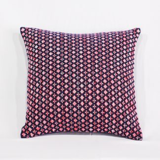fairtrade cushion cover in pink blossom
