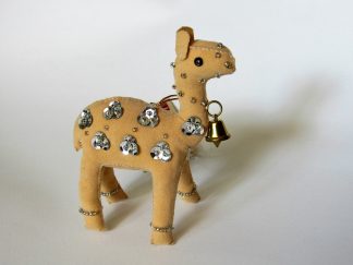 Fair trade christmas ornament standing Camel