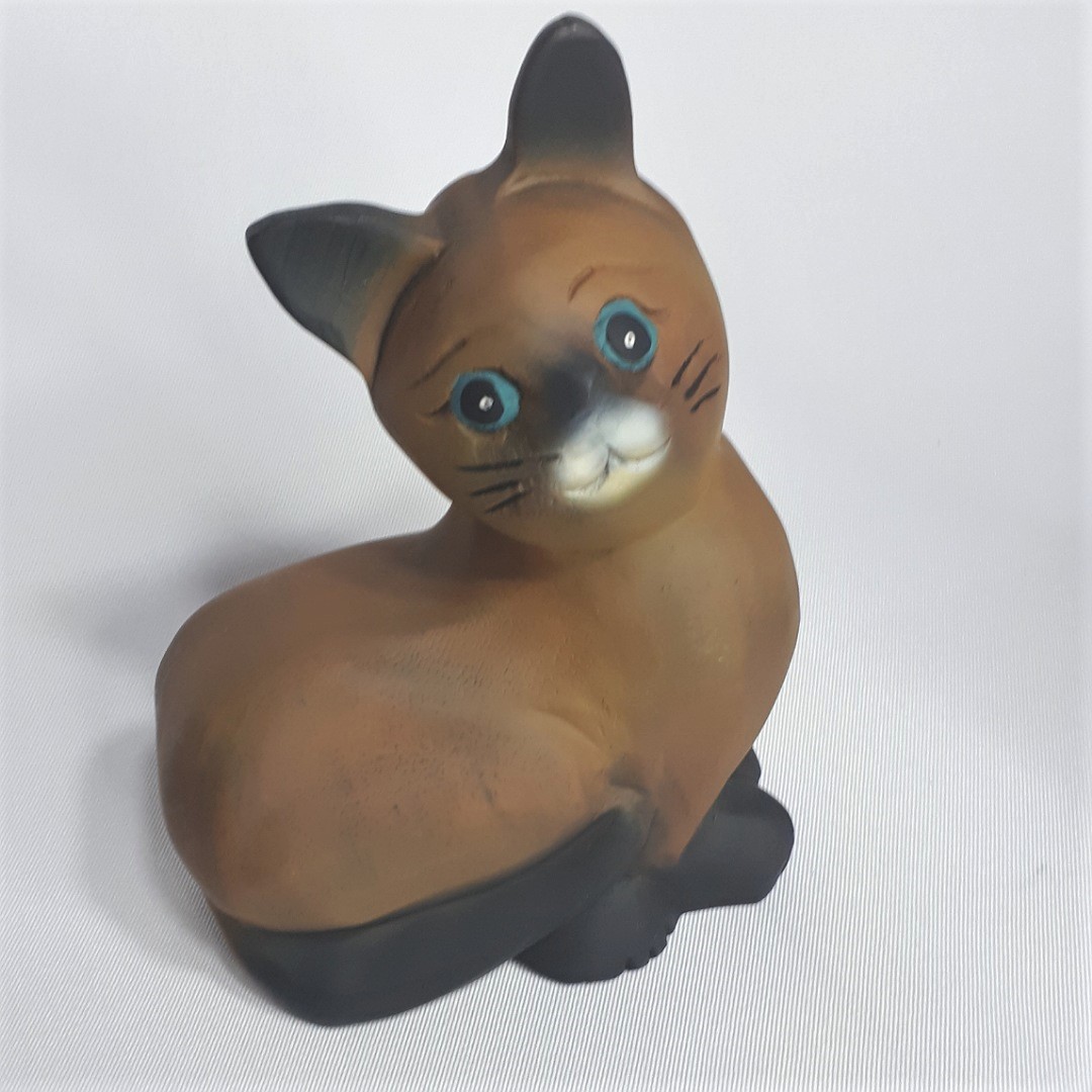 Wooden Cat Statues - Image 4